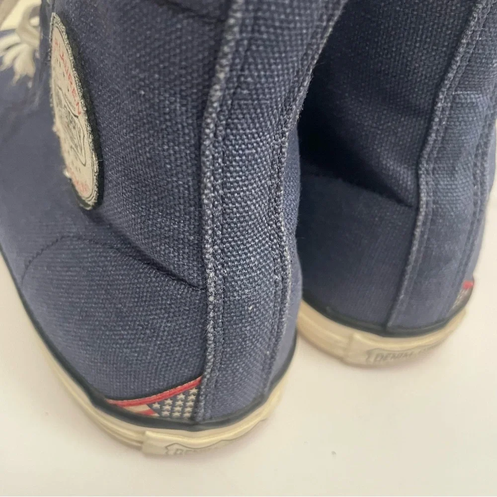 Ralph Lauren denim supply high top sneaker Blue Mens Size 7.5